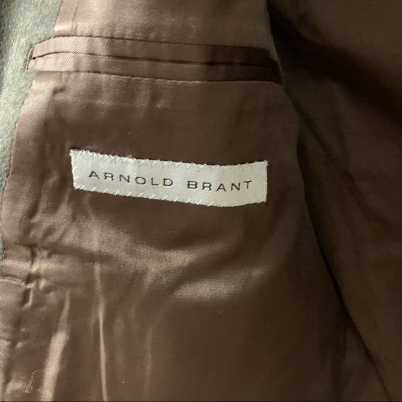 Vintage Arnold Brant 100% Camel Hair Green/Brown Blazer Sports Coats Size‎ 44R - Picture 11 of 11